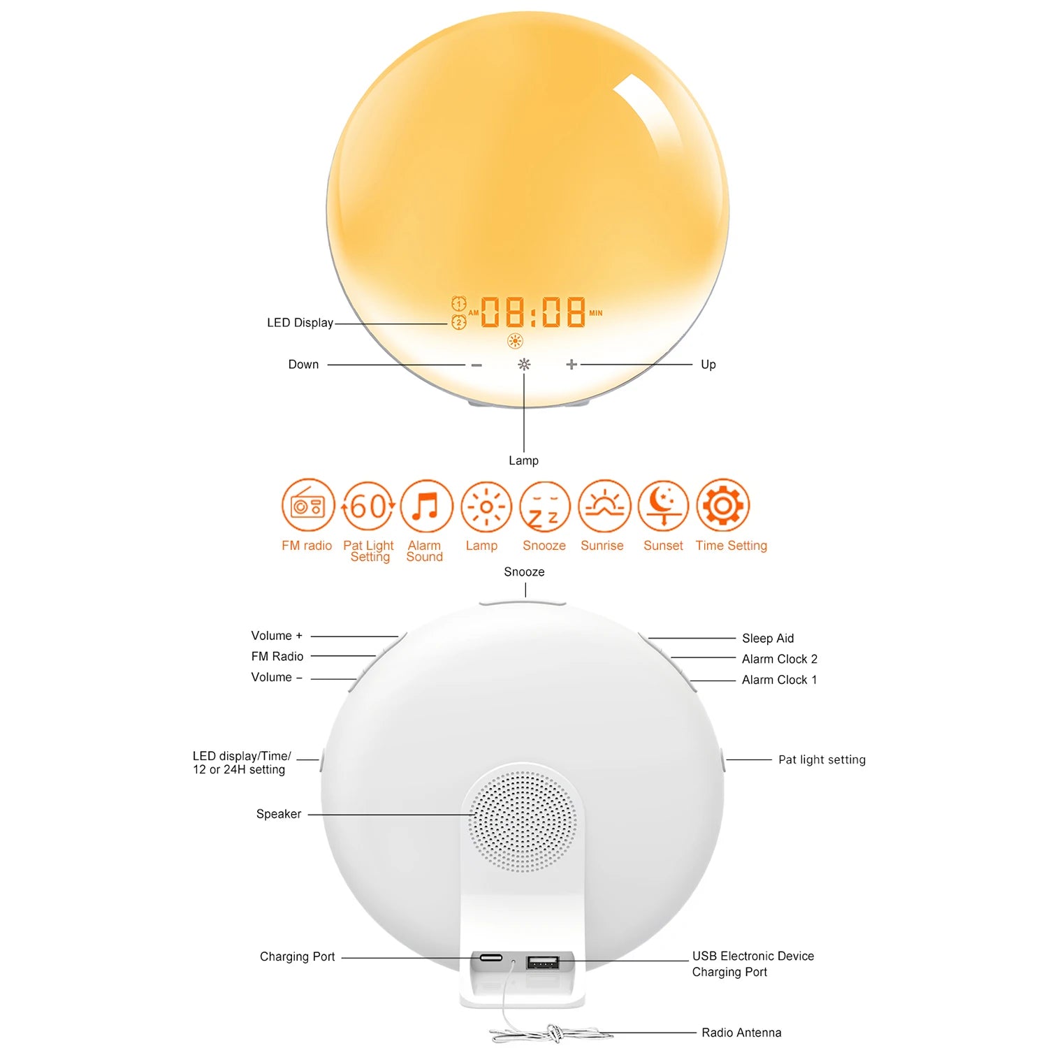 Noctra Sunrise Clock